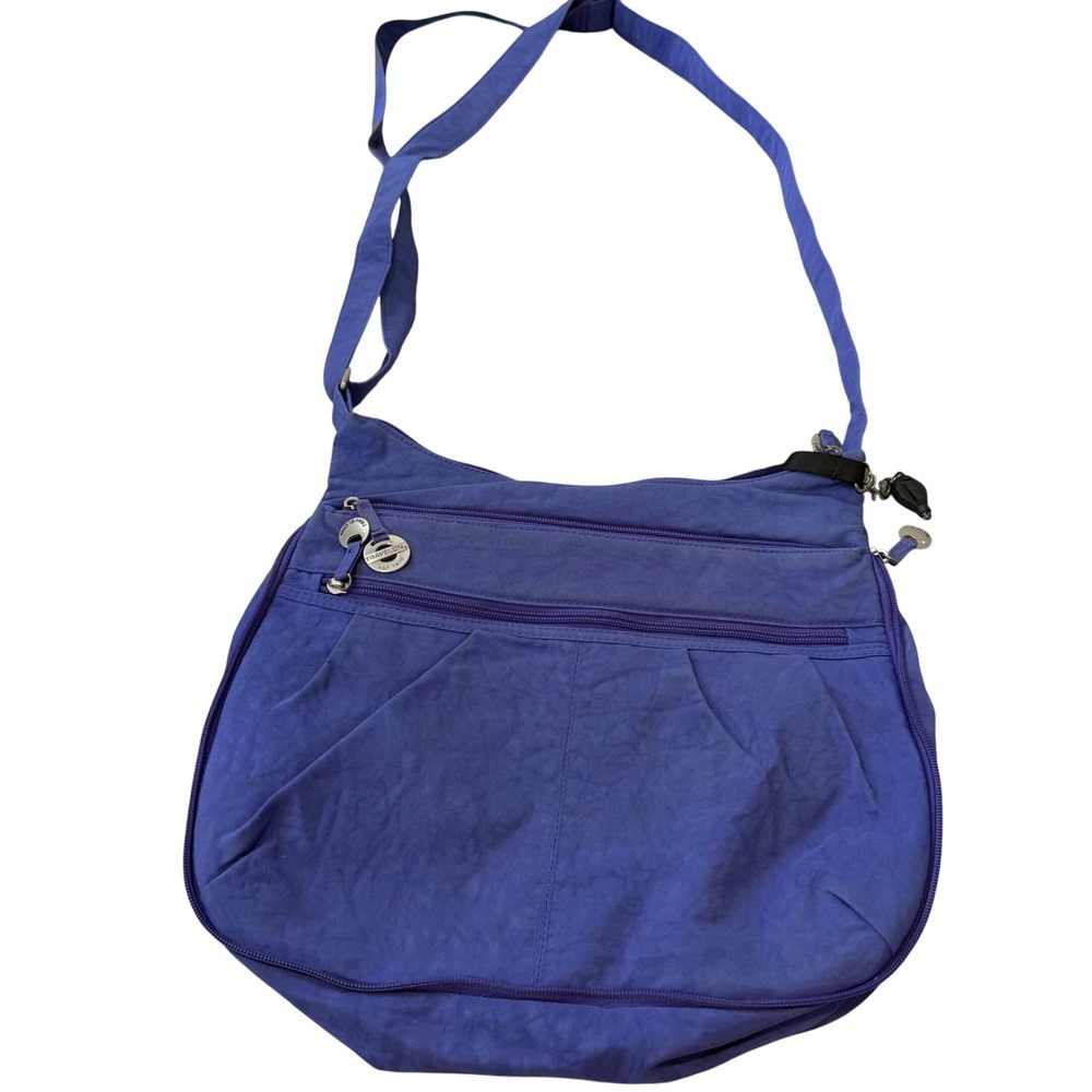 Travelon Royal Blue Lightweight Crossbody Hobo Bag Travel Purse CH06